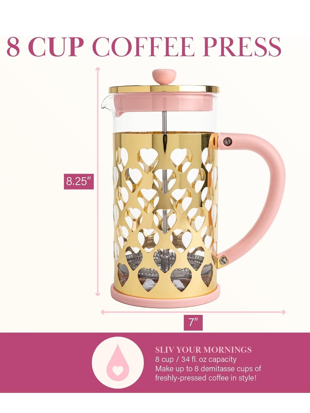 Paris Hilton heart coffee press - Picture 3 of 6